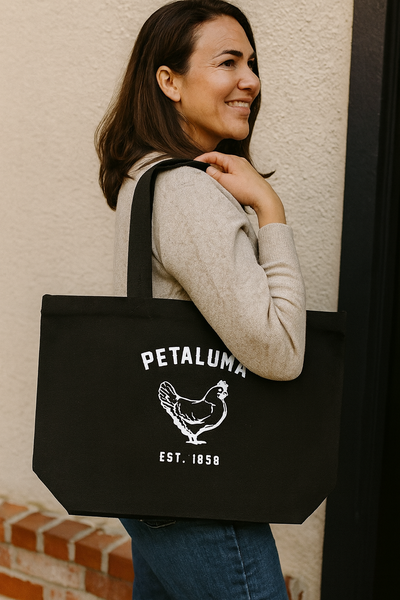 Luma Vintage Chicken Tote Bag - Black