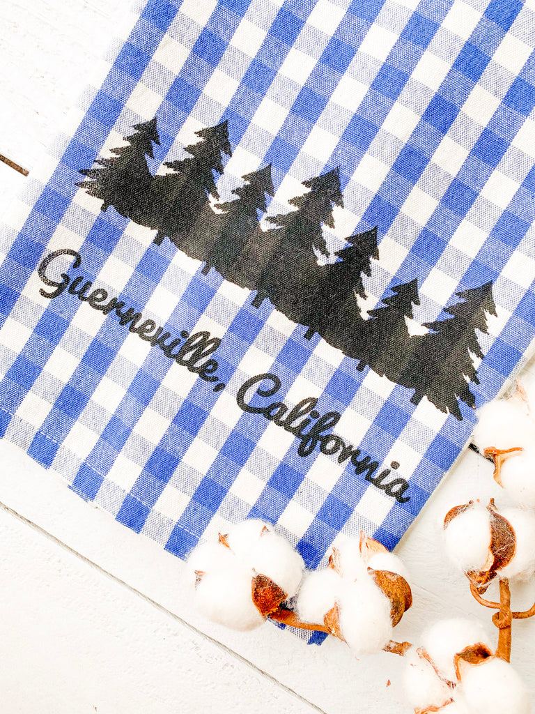 Luma Vintage Guerneville Tea Towel- Blue Gingham