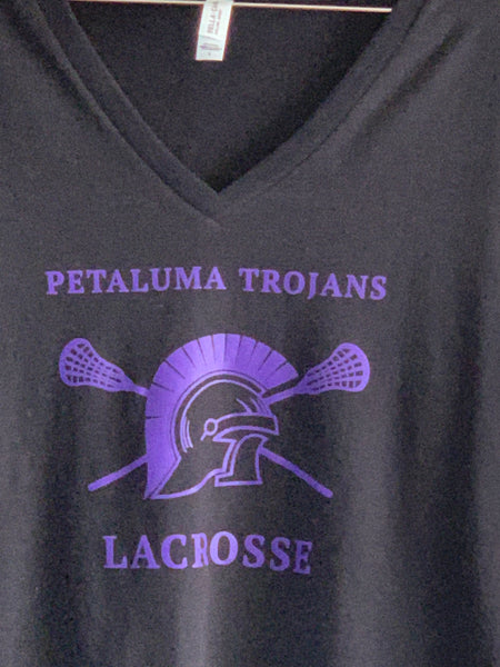 Petaluma Lacrosse Black Women’s V-neck