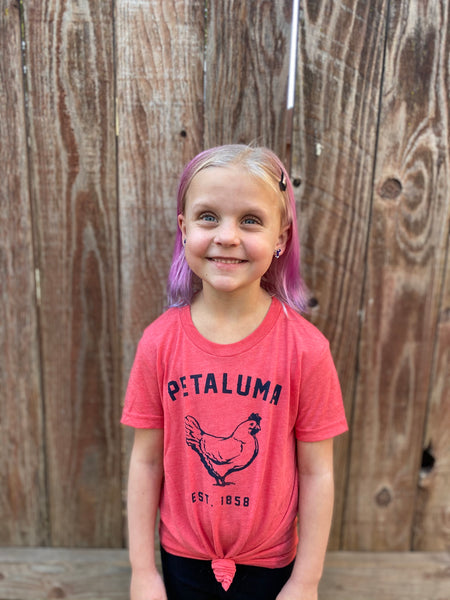 Red Kids Luma Vintage Petaluma Chicken Shirt