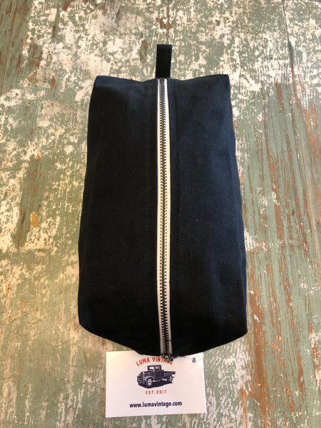 Canvas Dopp Kit with chicken gingham