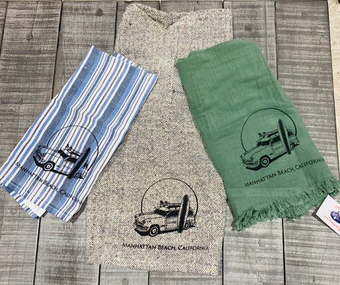 Manhattan Beach Tea Towel Assorted Colors