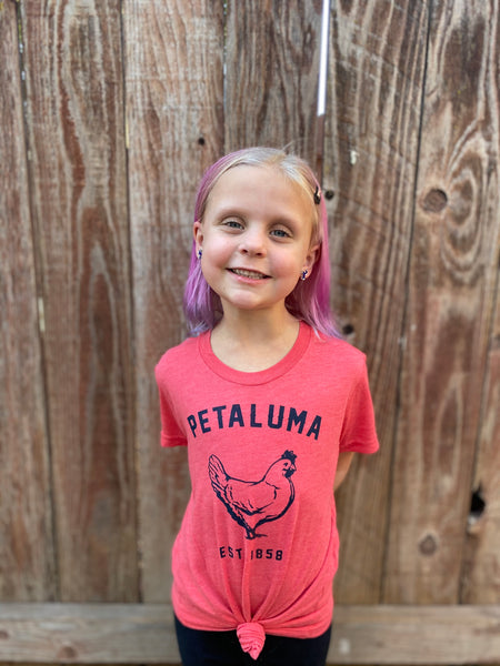 Red Kids Luma Vintage Petaluma Chicken Shirt