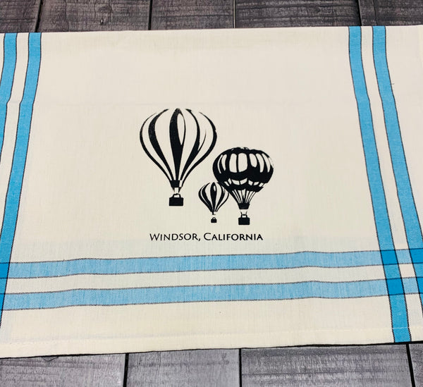 Windsor Hot Air Ballon Tea Towel