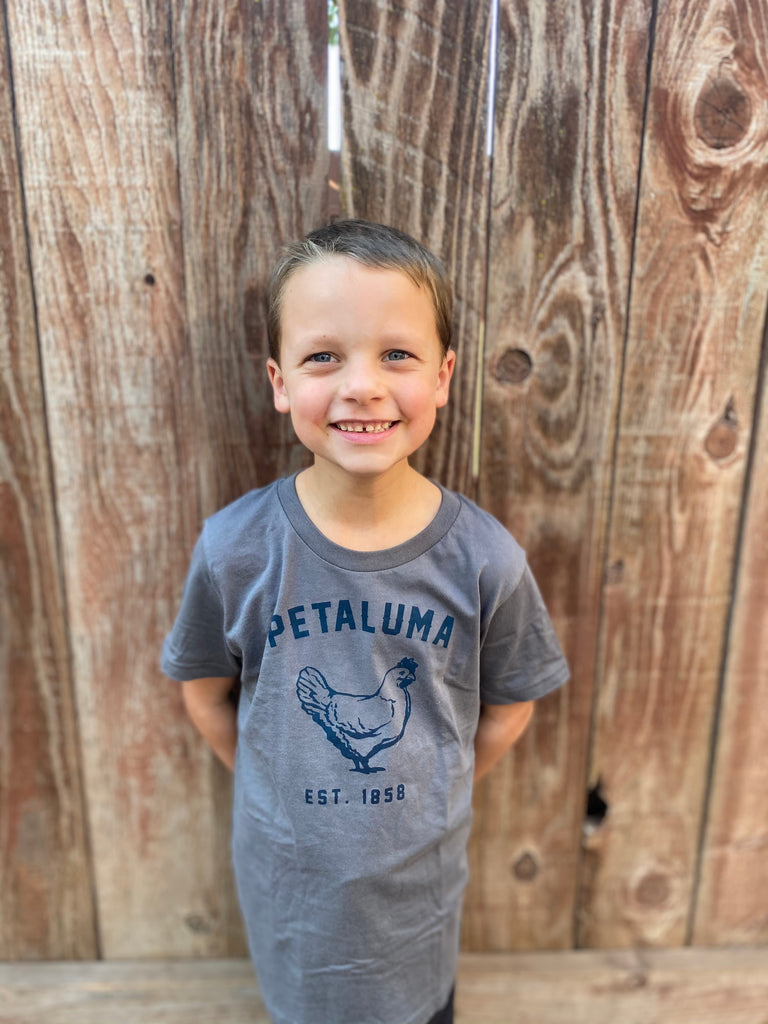 Grey Kids Luma Vintage Petaluma Chicken Shirt