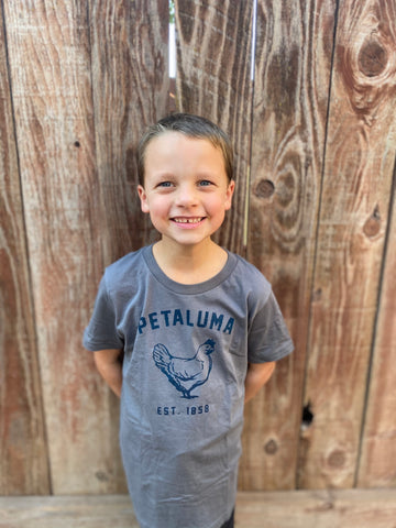 Grey Kids Luma Vintage Petaluma Chicken Shirt