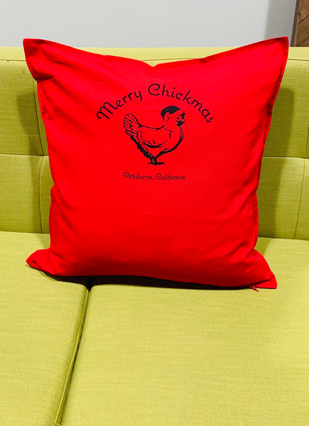 Merry Chickmas Pillow Cover