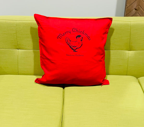 Merry Chickmas Pillow Cover