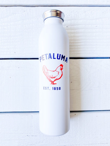 Stainless Steel Vacuum Insulated Water Bottle with Petaluma Chicken