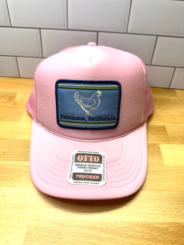 Petaluma Chicken Patch Foam Trucker Hat, Pink