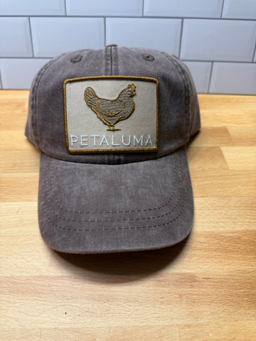 Petaluma Brown Chicken Patch Twill hat - Brown