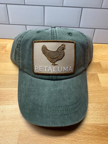 Petaluma Brown Chicken Patch Twill hat - Forest