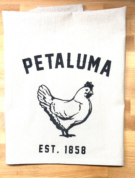 Luma Vintage Petaluma Chicken Tea Towel - Organic Flour Sack