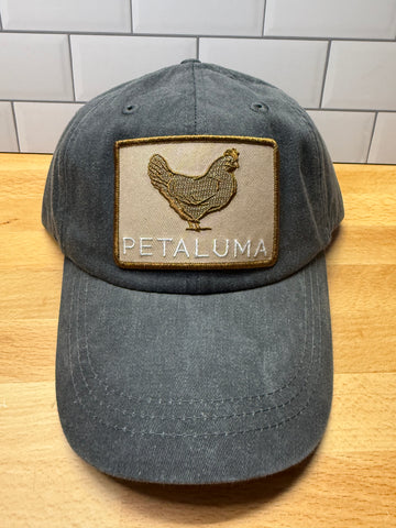 Petaluma Brown Chicken Patch Twill hat - Charcoal