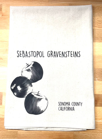 Sebastopol Tea Towel- Organic Flour Sack