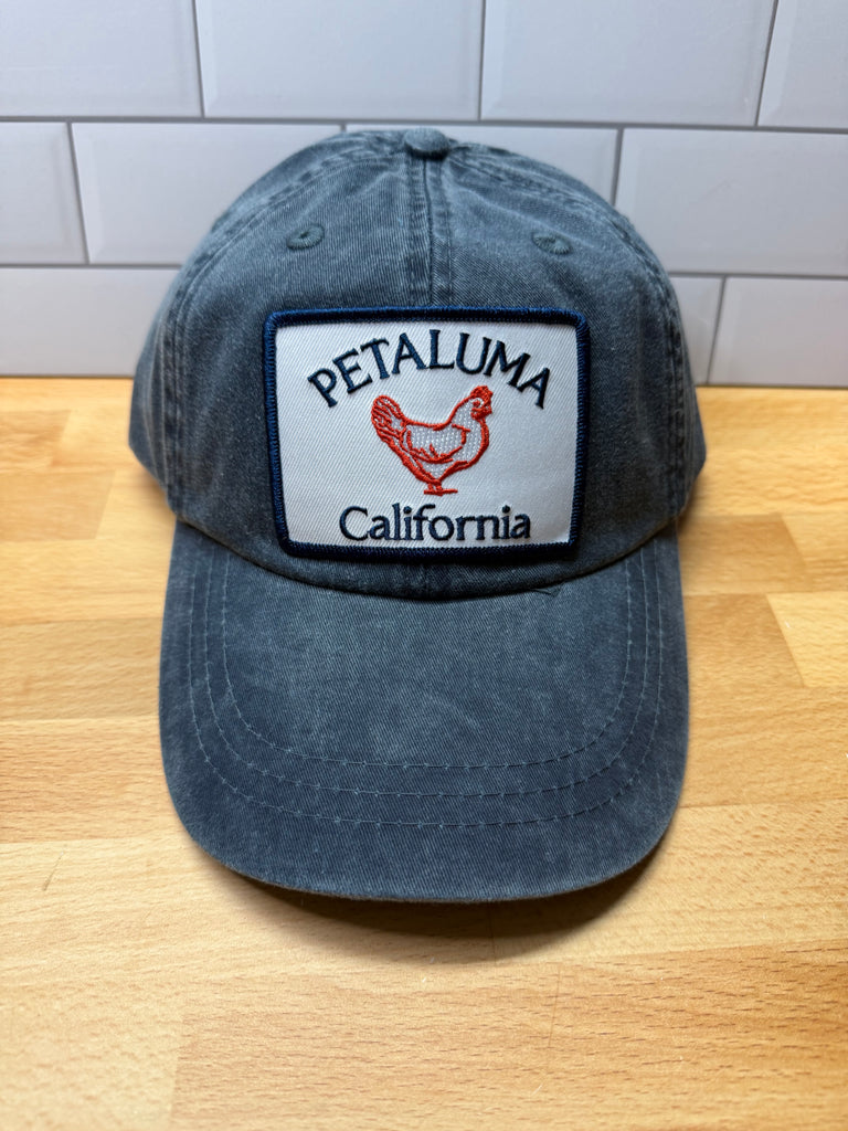 Petaluma Red/White/Blue Chicken Patch Twill hat - Navy