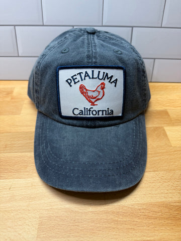 Petaluma Red/White/Blue Chicken Patch Twill hat - Navy