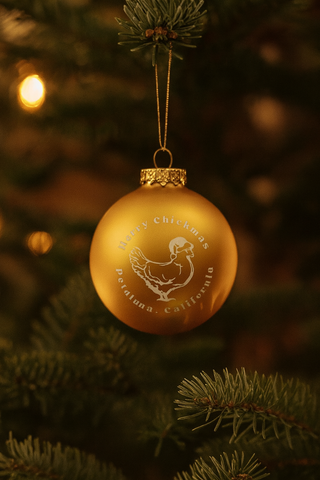 Merry Chickmas Petaluma Ornament