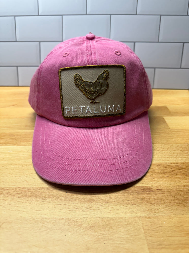 Petaluma Brown Chicken Patch Twill hat - Hot Pink