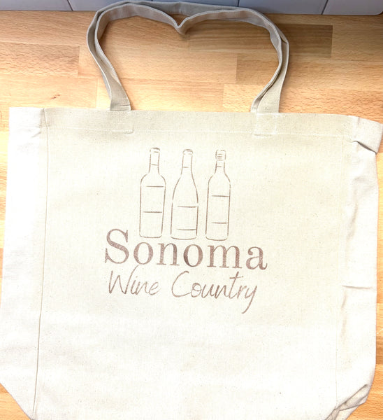 Sonoma Wine Country Tote Bag - Natural