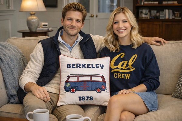 Embroidered Berkeley Van  Pillow Cover by Luma Vintage