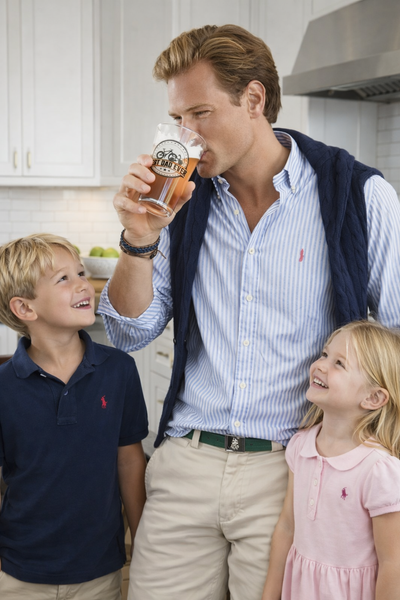 Best Dad Ever Bicycle Pint Glass
