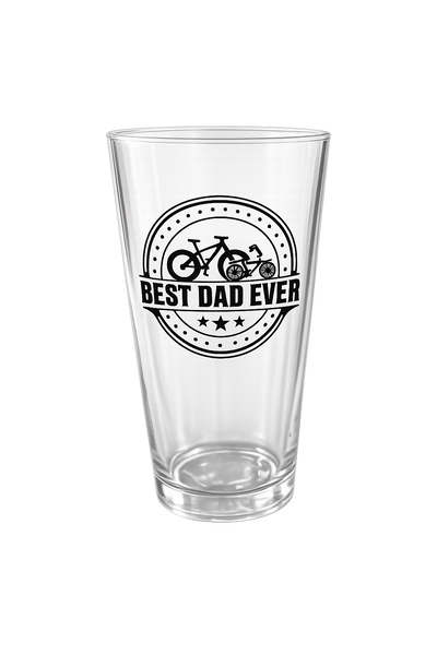 Best Dad Ever Bicycle Pint Glass