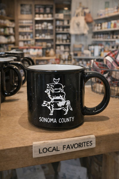 Luma Vintage Sonoma County Mug 15 oz - Black