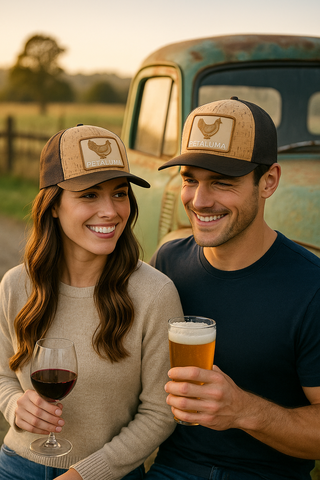 Petaluma Cork Trucker Hat, Brown