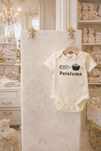 Butter + Eggs = Petaluma Onesie-Natural