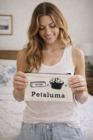 Butter and Egg- zipper bag