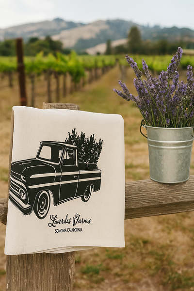 Sonoma Lavender Organic Tea Towel