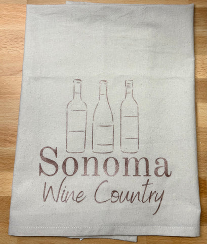 Sonoma Wine Country Organic Tea Towel