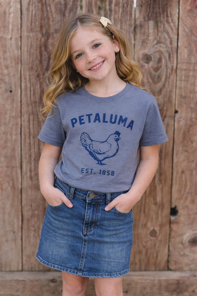 Grey Kids Luma Vintage Petaluma Chicken Shirt