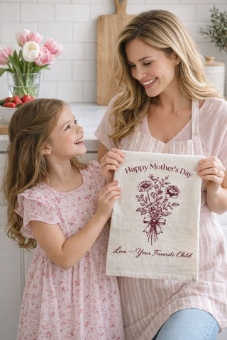 Happy Mother's Day- From Your Favorite Child Flour Sack Tea Towel