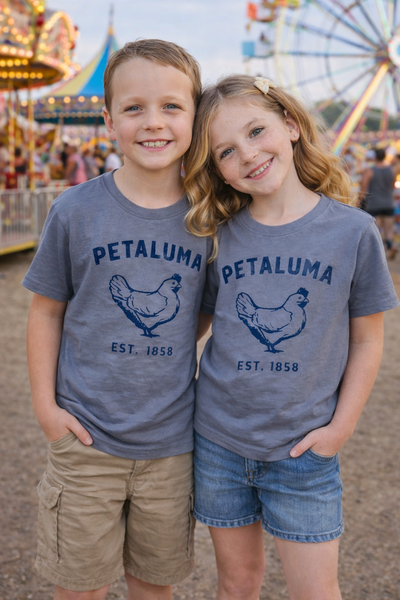 Grey Kids Luma Vintage Petaluma Chicken Shirt