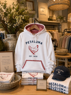 Petaluma Chicken Red Gingham Hoodie