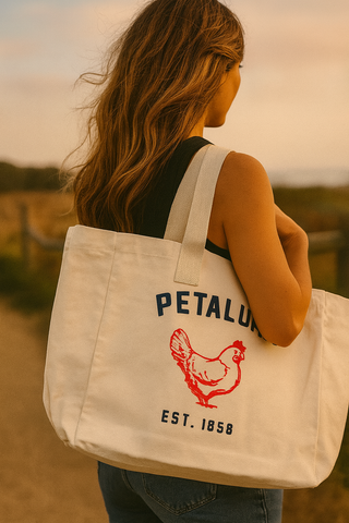 Luma Vintage Chicken Tote Bag - Natural