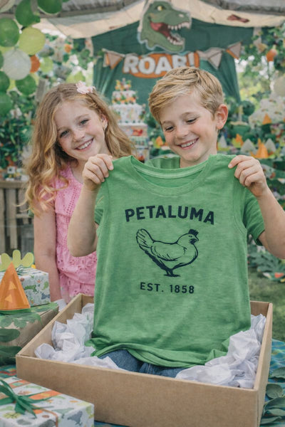 Green Kids Luma Vintage Petaluma Chicken Shirt