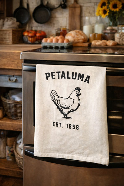 Luma Vintage Petaluma Chicken Tea Towel - Organic Flour Sack