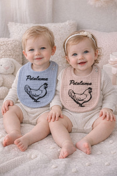 Petaluma Baby Bibs- Assorted Colors and Images