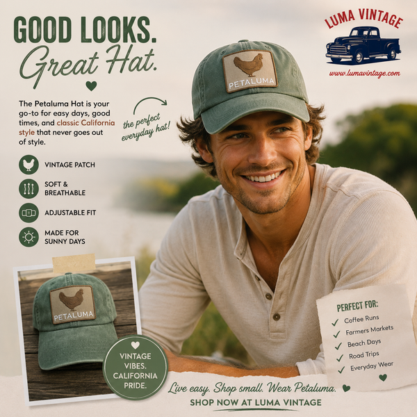 Petaluma Brown Chicken Patch Twill hat - Forest