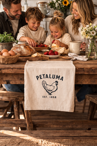 Luma Vintage Petaluma Chicken Tea Towel - Organic Flour Sack