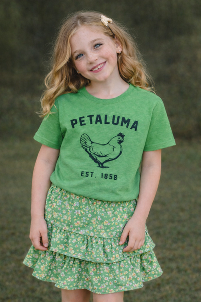 Green Kids Luma Vintage Petaluma Chicken Shirt