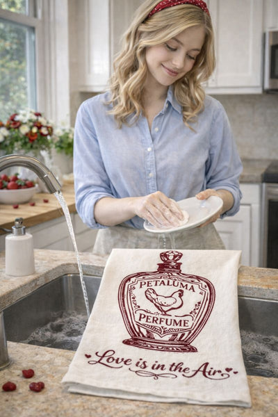 Petaluma Perfume Organic Flour Sack Tea Towel 27" x 27"