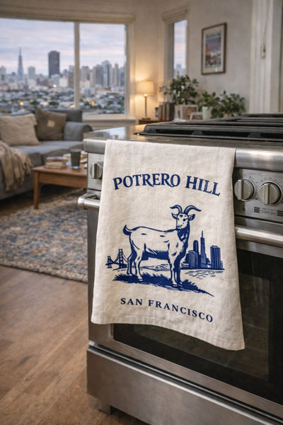 Potrero Hill Goat Organic Flour Sack Tea Towel 27" x 27"