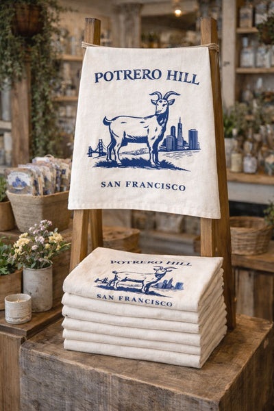 Potrero Hill Goat Organic Flour Sack Tea Towel 27" x 27"