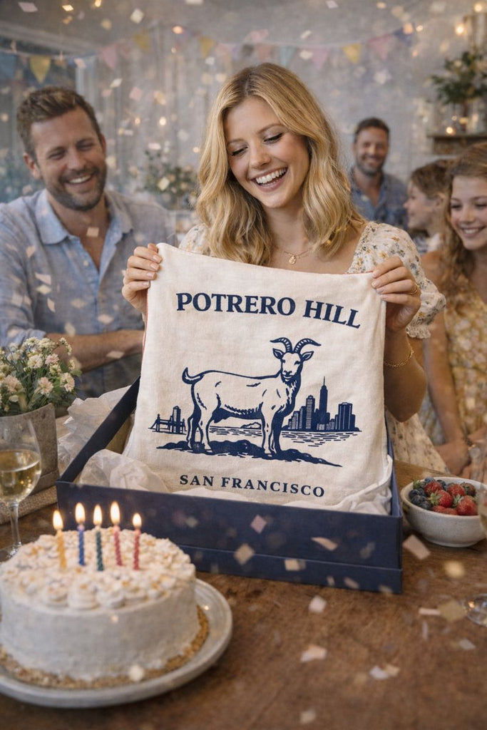 Potrero Hill Goat Organic Flour Sack Tea Towel 27" x 27"
