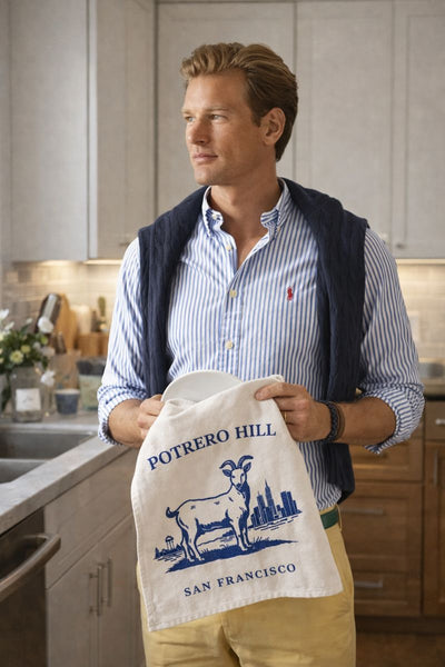 Potrero Hill Goat Organic Flour Sack Tea Towel 27" x 27"