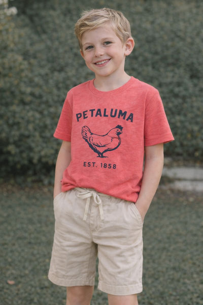 Red Kids Luma Vintage Petaluma Chicken Shirt